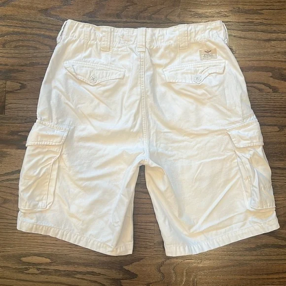 Polo Ralph Lauren Classic Cargo Shorts Khakis White/Relaxed Fit Size 31 - Picture 11 of 16